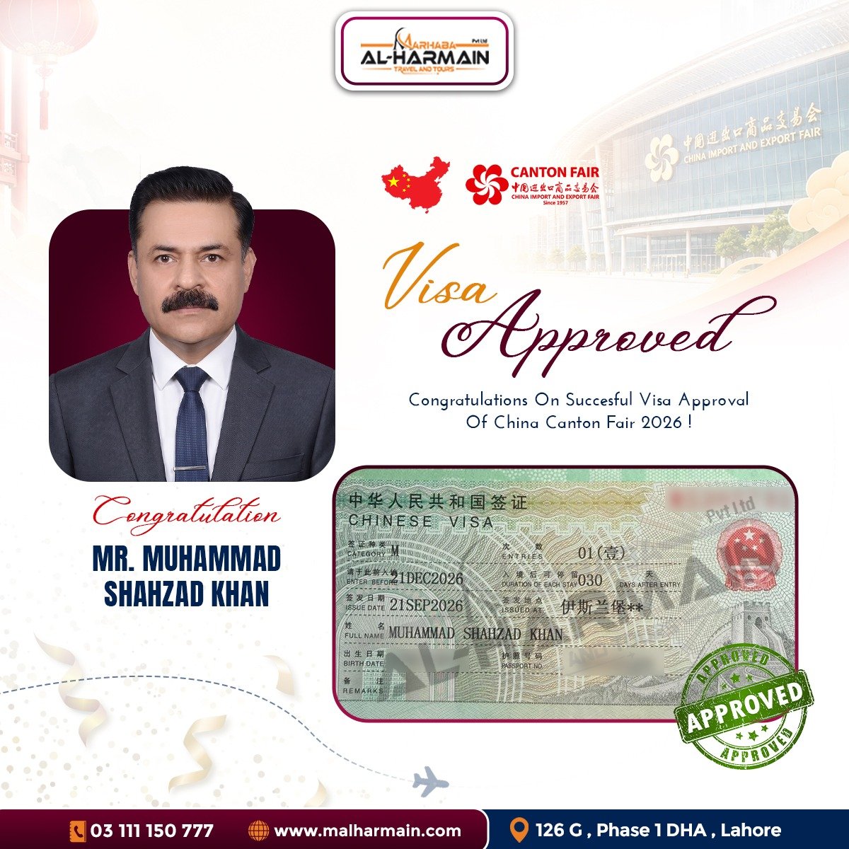 China visa approval
